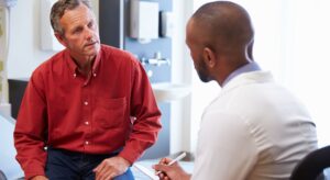 doctor and patient talking