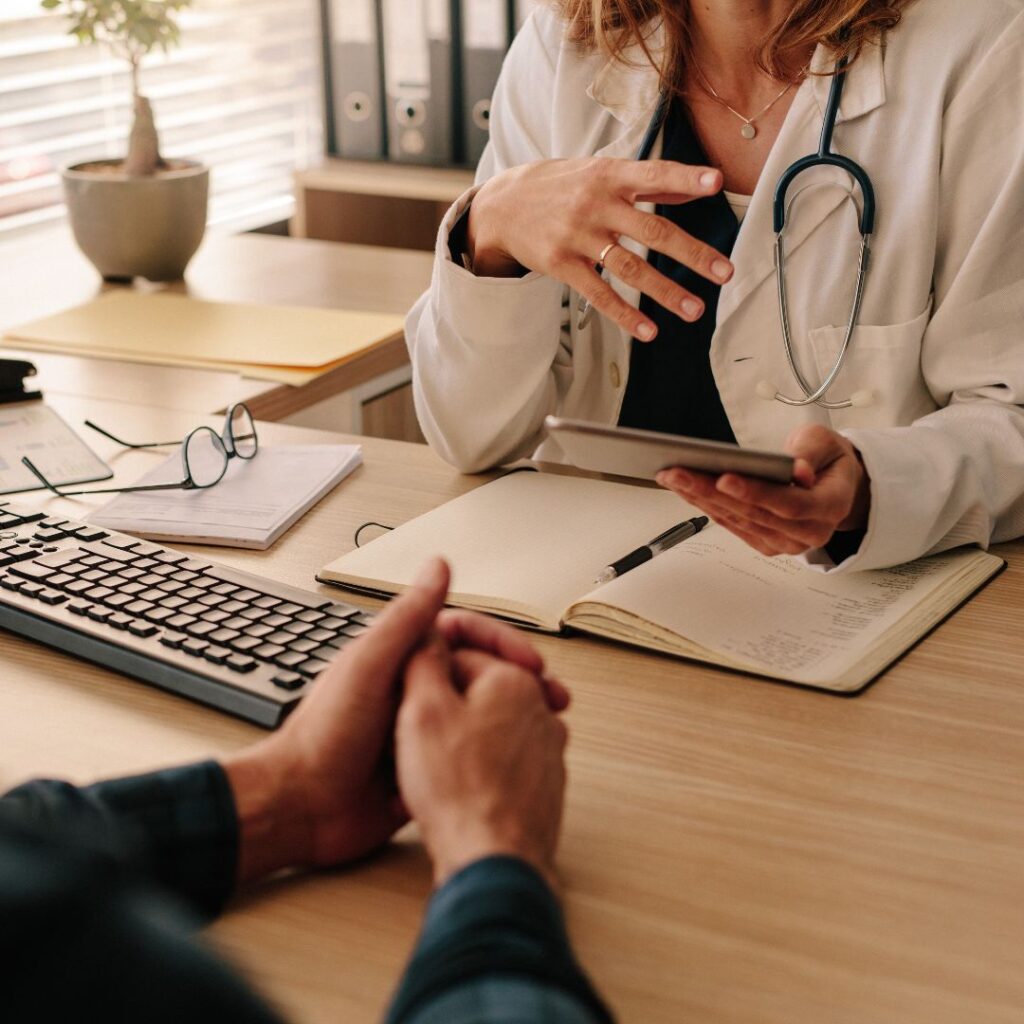 doctor and patient discussing a personalized treatment plan